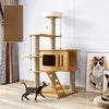 Multi-Level Cat Tree with Hideaway, Scratching Post & Perches