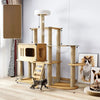 Multi-Level Cat Tree with Hideaway, Scratching Post & Perches