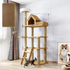 Multi-Level Cat Tree with Hideaway, Scratching Post & Perches