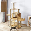 Multi-Level Cat Tree with Hideaway, Scratching Post & Perches
