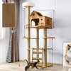 Multi-Level Cat Tree with Hideaway, Scratching Post & Perches