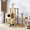 Multi-Level Cat Tree with Hideaway, Scratching Post & Perches