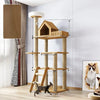 Multi-Level Cat Tree with Hideaway, Scratching Post & Perches