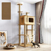 Multi-Level Cat Tree with Hideaway, Scratching Post & Perches