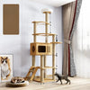 Multi-Level Cat Tree with Hideaway, Scratching Post & Perches