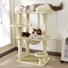 Compact Cat Tree with Space Capsule Hideaway and Elevated Perch