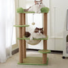 Compact Cat Tree with Space Capsule Hideaway and Elevated Perch