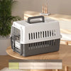Portable Plastic Pet Carrier for Cats and Small Dogs