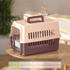 Portable Plastic Pet Carrier for Cats and Small Dogs